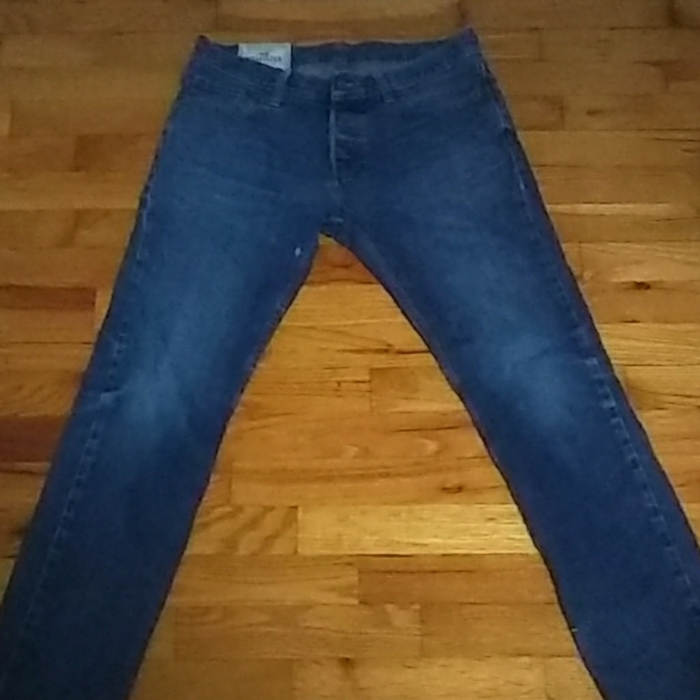 Hollister blue skinny jeans
